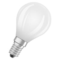 Lampe LED de classe énergétique OSRAM, Miniball, 3,8 W, dépolie, EEK A