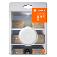 Lampe LED à piles LEDVANCE pour murs/dessous d'armoires, DOT-it Touch 0,45 W, 5 V blanc froid 4000 K