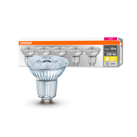 OSRAM LED Base PAR16 LED Spot (ex 35W) 2,6W / 2700K Lumières chaudes GU10 paquet de 5