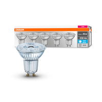 OSRAM LED Base PAR16 LED Spot (ex 35W) 2,6W / 4000K blanc froid GU10 paquet de 5