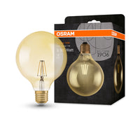 Lampe LED OSRAM VINTAGE 1906® LED CLASSIC GLOBE 6,5 W 824 Gold E27, 720 lm, 2400 K, lumière chaude et confortable
