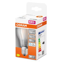 OSRAM LED Lampe LED Retrofit CLASSIC A 11W 865 Frosted E27, 1521 lm, 6500 K, Kaltes Tageslicht