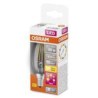 OSRAM Classic B LED Lampe three step dimmbar Kerzenform (ex 40W) 4W / 2700K Warmweiß E14