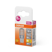 OSRAM LED Stiftsockellampe PIN G9 4.2W 827 Clear G9, 470 lm, 2700 K, Warmweiß, 2er Pack