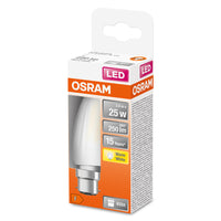 Lampe LED OSRAM LED Retrofit CLASSIC B 2,5W 827 Frosted B22d, 250 lm, 2700 K, blanc chaud