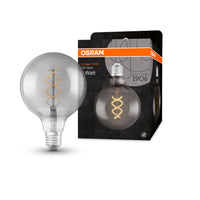 OSRAM Vintage 1906® GLOBE LED Lampe (ex 15W) 5W / 1800K Warmweiß E27 Rauchglas Optik, E27