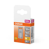 OSRAM LED Stiftsockellampe PIN 12 V 1.5W 827 Clear G4, 200 lm, 2700 K, Warmweiß