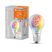 LEDVANCE Wifi SMART+LED lampe à filament dimmable, RVB et couleur de lumière changeable E27