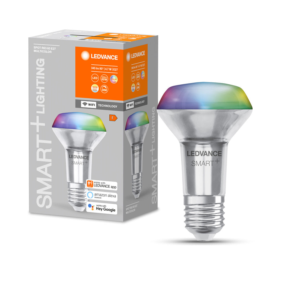 LEDVANCE Wifi SMART+ lampe SPOT CONCENTRA RGBW Multicolore R63 (ex 60W) 6W /2700-6500K E27