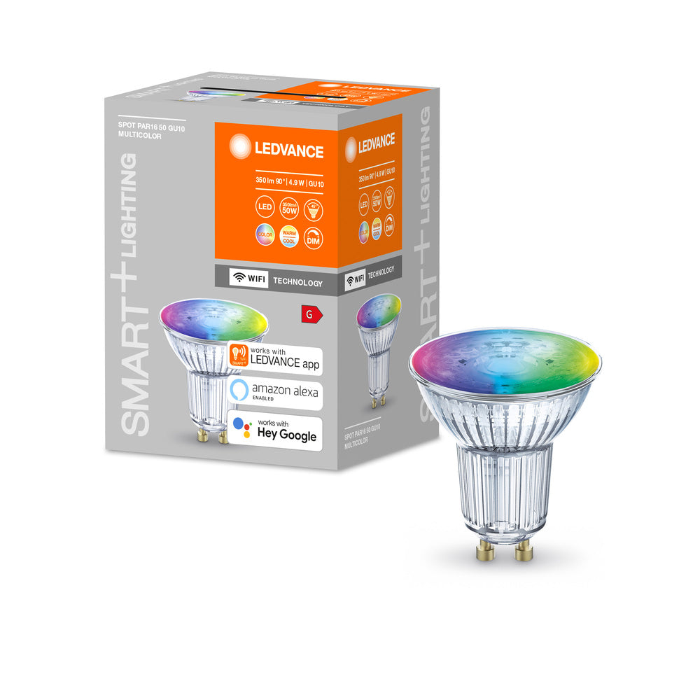 LEDVANCE Wifi SMART+ Lampe LED Spot RGBW multicolore (ex 32W) 5W / 2700-6500K GU10