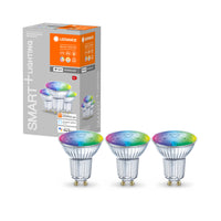 LEDVANCE Wifi SMART+ Lampe LED Spot RGBW multicolore (ex 32W) 5W / 2700-6500K GU10 3er