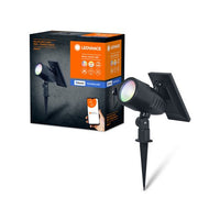 LEDVANCE SMART+ Jardin Bluetooth Solaire RGB Spot Piquet de jardin, noir