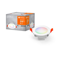 LEDVANCE Wifi SMART+ SPOT ENCASTRÉ, Ø 86mm, RGB 4W, Blanc réglable, 2700…6500 K