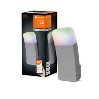 LEDVANCE Wifi SMART+ Outdoor Curve Applique LED RGBW multicolore 9W gris clair
