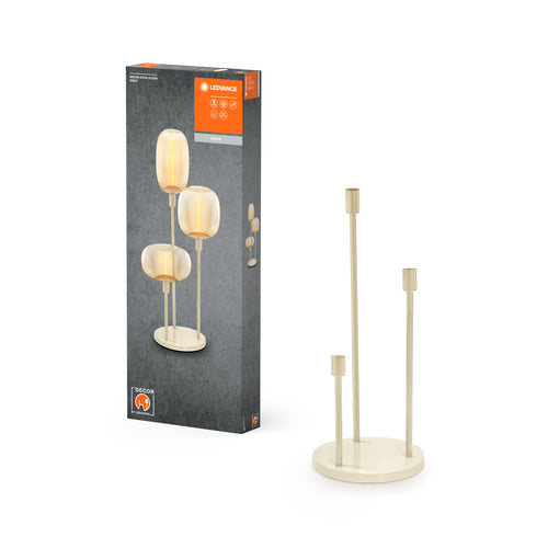 Lampe sur pied  LEDVANCE DECOR STICK FLOOR, 3 x E27, beige