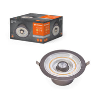 LEDVANCE DECOR FIL DL HALO Downlight, Ø 166mm, silber, 7W, 620lm