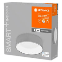 LEDVANCE Wifi SMART+ Orbis Cylindre Plafonnier LED Tunable Blanc 45cm 24W / 3000-6500K Gris