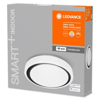 LEDVANCE Wifi SMART+ Orbis Moon LED Deckenleuchte Tunable Weiß 38cm 24W / 3000-6500K Schwarz