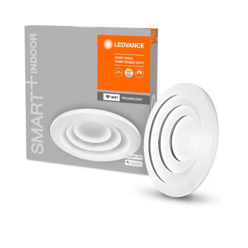 LEDVANCE Wifi SMART+ Orbis Spiral Plafonnier LED Tunable Blanc 50cm 32W / 3000-6500K Gris