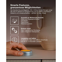 OSRAM Bluetooth SMART DOT-IT TWIST & SHAKE, wiederaufladbarer Dot, White Noise Funktion, RGBW, 4000K
