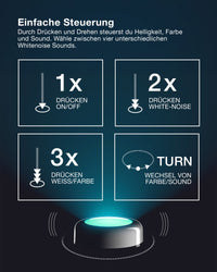 OSRAM Bluetooth SMART DOT-IT TWIST & SHAKE, rechargeable, fonction bruit blanc, RGBW, 4000K