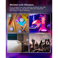 OSRAM Bluetooth SMART DOT-IT TWIST & SHAKE, wiederaufladbarer Dot, White Noise Funktion, RGBW, 4000K