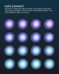 OSRAM Bluetooth SMART DOT-IT TWIST & SHAKE, rechargeable, fonction bruit blanc, RGBW, 4000K