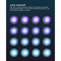 OSRAM Bluetooth SMART DOT-IT TWIST & SHAKE, wiederaufladbarer Dot, White Noise Funktion, RGBW, 4000K